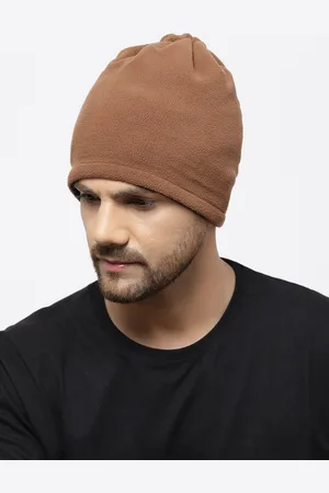 513 Clothing Solid Fleece Reversible Beanie With Neck Warmer & With Face Mask Headband