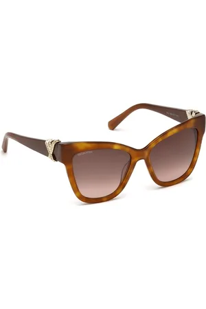 Swarovski Women Brown Sunglasses SK0157 55 52G-Brown