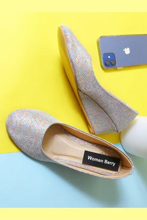 WOMENS BERRY Printed Wedge Pumps Heels