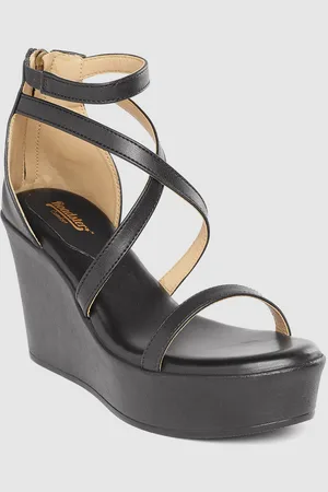 Roadster Black Solid Mid-Top Wedges