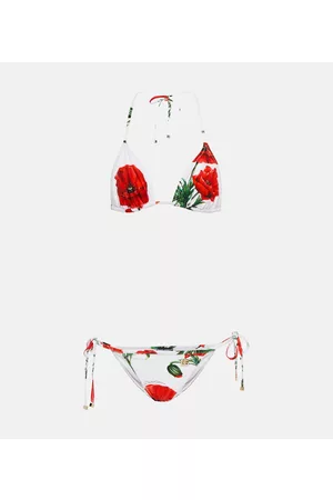 Dolce & Gabbana Women Triangle Bikinis - Floral triangle bikini