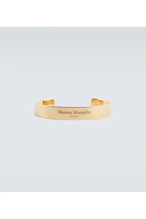 Maison Margiela Logo-Engraved Cuff Bracelet