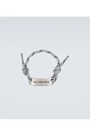 Balenciaga Bb Icon Gourmette Bracelet - Silver - Unisex - L - Brass