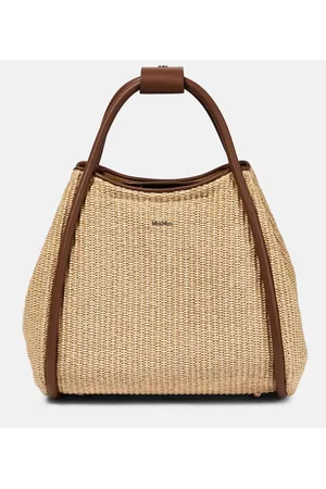 Panier Extra Large Straw Tote Bag in Beige - Max Mara