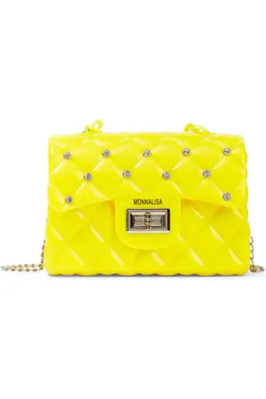 Monnalisa Crystal-embellished Quilted Shoulder Bag