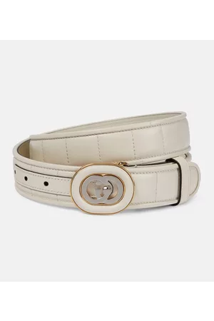 Gucci Women Belts - Interlocking G padded leather belt