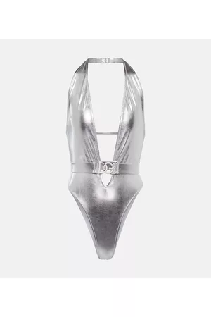 Dolce & Gabbana Women Swimsuits - Metallic halterneck swimsuit