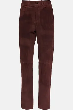 Blazé Milano BlazÃ© Milano Paso high-rise suede pants