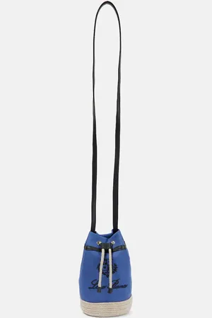 Sailor Mini Canvas Bucket Bag in Blue - Loro Piana