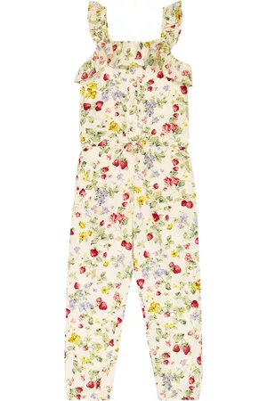 Ralph Lauren Girls Jumpsuits - Floral cotton jumpsuit