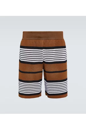 Burberry Men Outfit Sets with Shorts - Striped mesh shorts