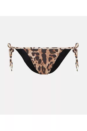 Dolce & Gabbana Women Bikini Bottoms - Leopard-printed bikini bottoms