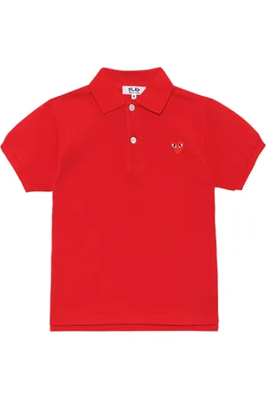 comme des garçons play polo shirts