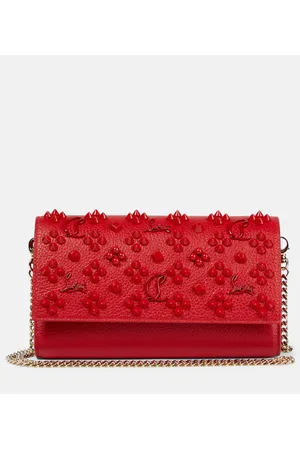 Louis Vuitton Paloma Embellished Leather Chain Clutch Bag