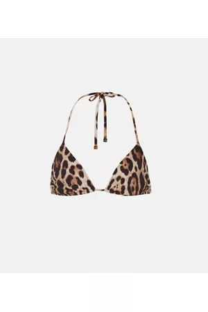 Dolce & Gabbana Women Bikini Tops - Leopard-printed bikini top