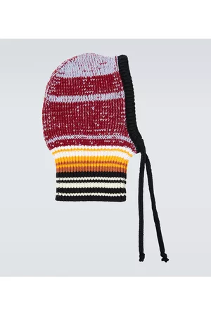 Marni Men Ski Accessories - Striped virgin wool ski mask