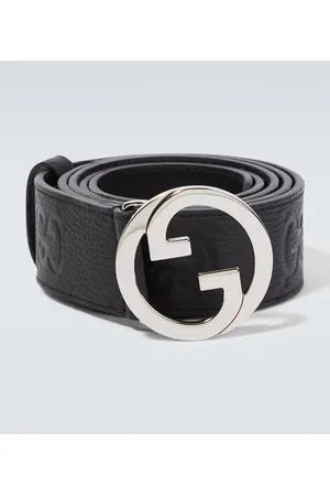 Black Blondie GG Supreme-canvas and leather belt, Gucci