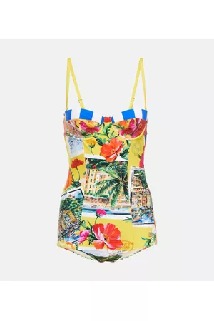 Dolce & Gabbana Women Swimsuits - Portofino printed balconette swimsuit