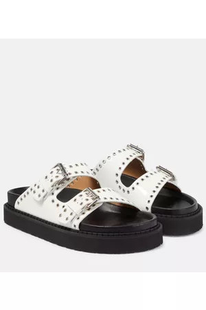Isabel Marant Women Leather Sandals - Lennyo embellished leather sandals