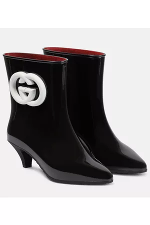 Gucci Women Ankle Boots - Logo rubber ankle boots
