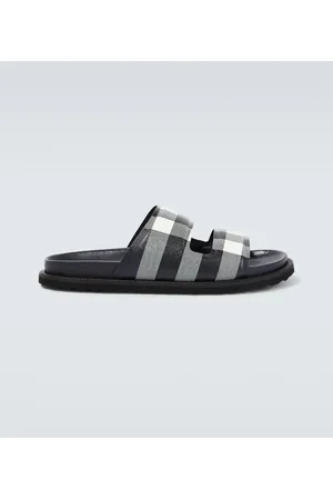 Mens burberry best sale slides sale