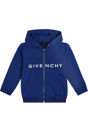 Archetype Logo Cotton Jersey Hoodie in Blue - Givenchy