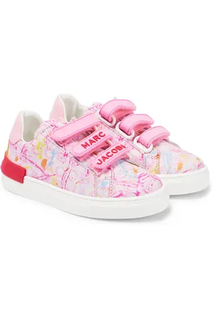 Printed Leather Sneakers in Pink - Marc Jacobs Kids