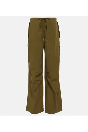 Ginerva cotton-poplin wide-leg cargo pants