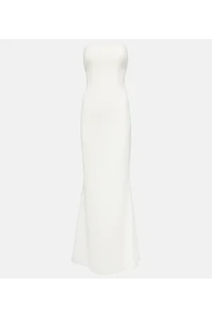 SAFIYAA Azrael strapless stretch-crepe gown