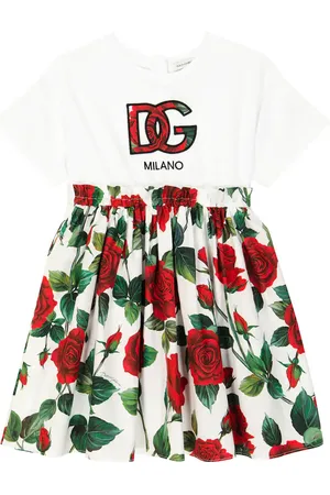 Dolce & Gabbana Kids Girls Poppy Print Sweatshirt in 10 Yrs White