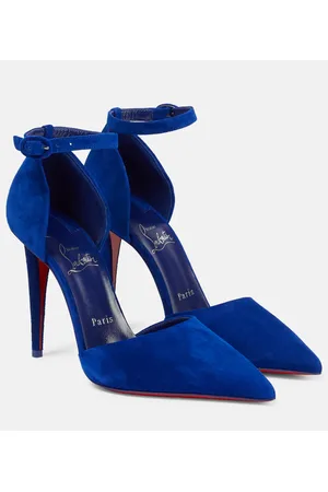 Sexy Cobalt Blue Suede Heels - Ankle Strap Heels - Blue Heels - Lulus-gemektower.com.vn