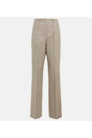 FENDI: trousers for women - Tobacco  Fendi trousers FR6537A8G3 online at