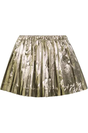 Pleated Skirts - Golden - women - 16 products | FASHIOLA.in