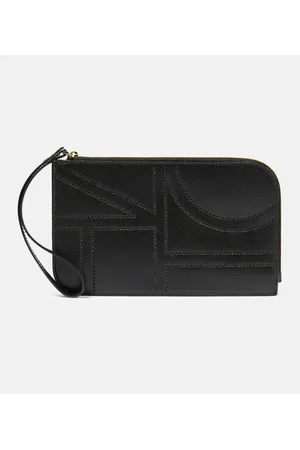 Toteme Monogram Pebble Leather Passport Holder