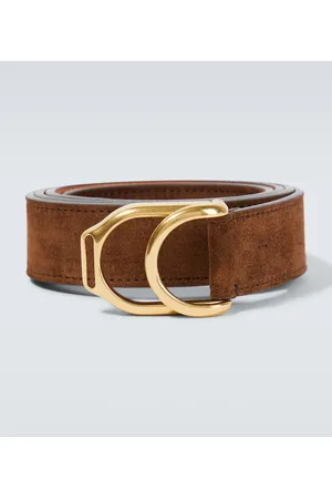 RRL New Burling 4cm Distressed Leather Belt - Men - Black Belts