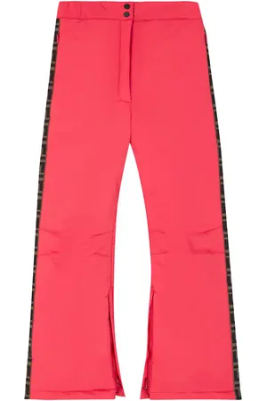 FF Belted Ski Jacket in Pink - Fendi Kids