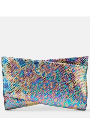 Loubi 54 Patent Leather Clutch in Multicoloured - Christian