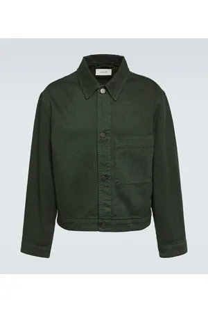 Mens Denim Jean Jacket Button Up Slim Fit Premium Cotton Olive 3XL -  Walmart.com