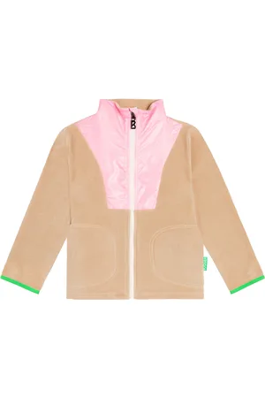 Mc2 Saint Barth - Pink And Cream Mc2 Hello Kitty Sherpa Jacket For Girls -   shop online