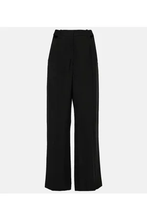 Wide-Leg Pants with Slits