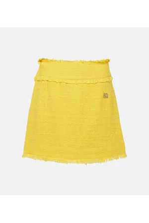 Tangerine Denim Skirt | Boohoo | Outfits, Matching sets outfit, Yellow  fashion