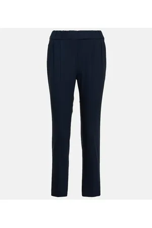 Max Mara Celtico Wool And Mohair-blend Twill Tapered Pants In