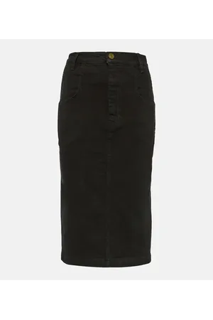 High waisted black outlet skirt 6xl