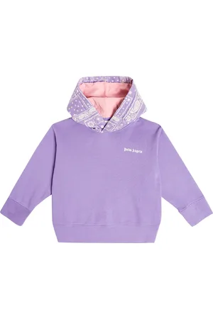 Girls Purple Solid Regular Fit Sweatshirt