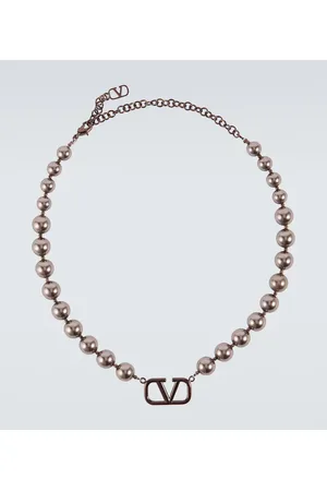 Valentino Studded Faux Pearl Necklace Valentino | TLC