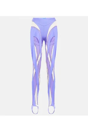 Mesh Purple Leggings for Women for sale