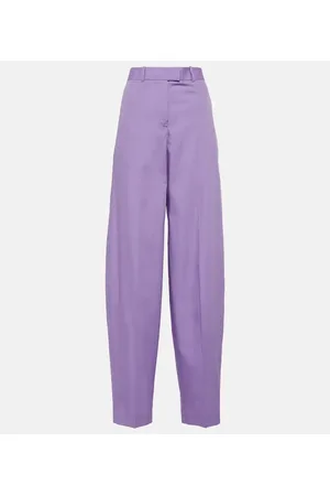 NaaNaa Tall high rise wide leg pants in purple