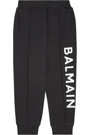 Balmain Multicuts monogram track pants - Black | £633.00 | Mirror Online