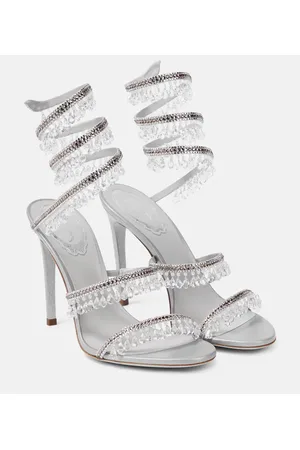 Rene caovilla 2024 silver sandals