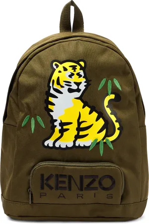 Kenzo Black Kenzo Paris Varsity Tiger Backpack